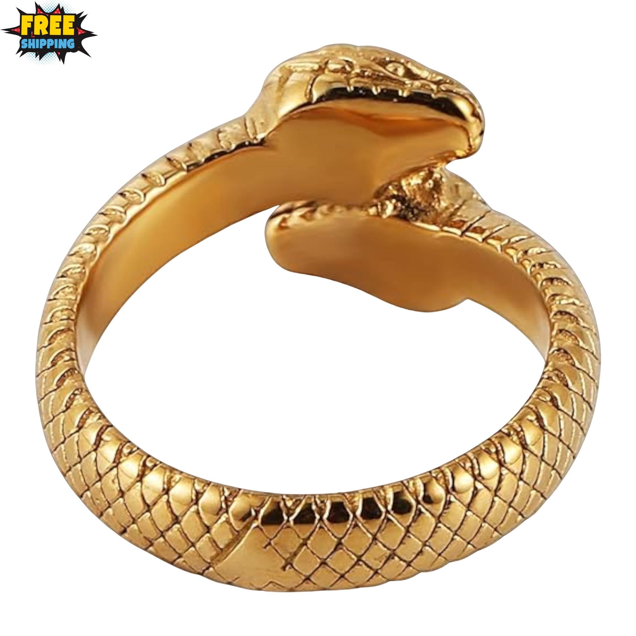 Gothic Snake Ring Stainless Steel Unisex