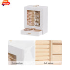 Elegant Velvet Lined Jewelry Organizer Box