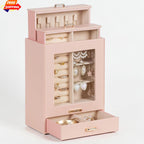 Elegant Velvet Lined Jewelry Organizer Box