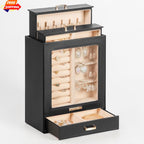Elegant Velvet Lined Jewelry Organizer Box