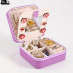 Travel Jewelry Organizer Box with Mirror