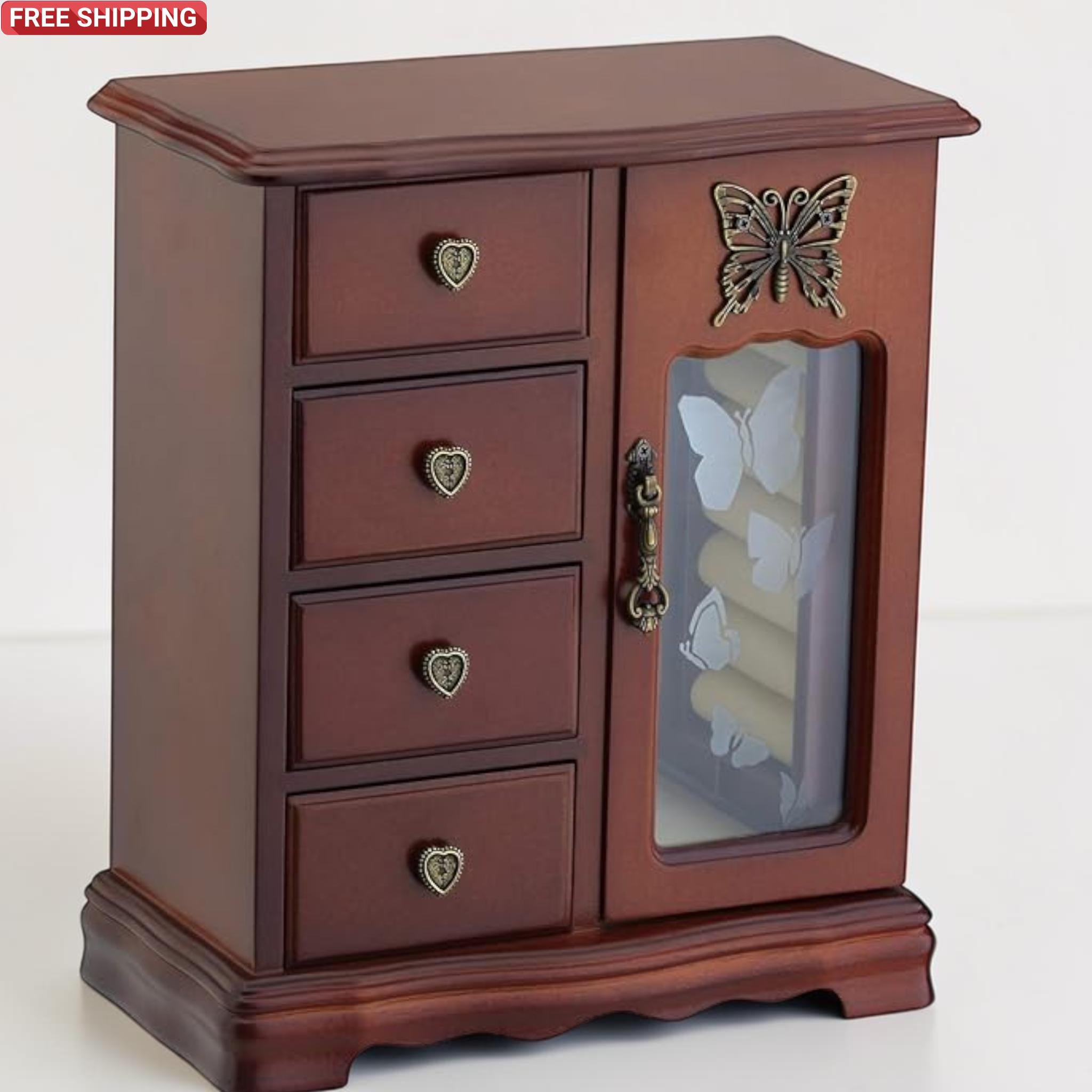 Luxury Wooden Jewelry Box Organizer