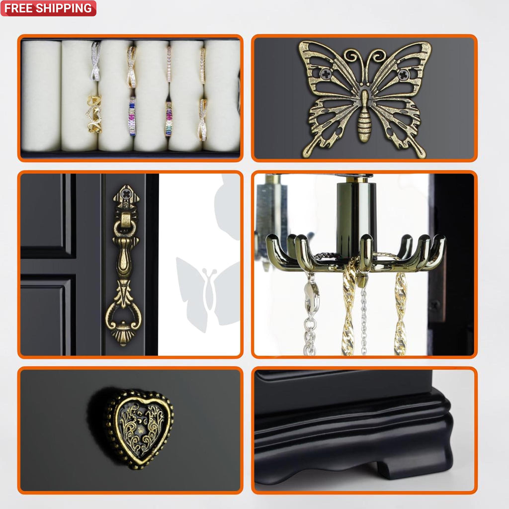 Luxury Wooden Jewelry Box Organizer