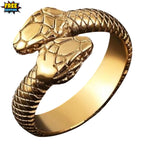 Gothic Snake Ring Stainless Steel Unisex