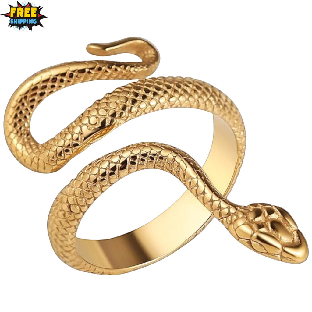 Gothic Snake Ring Stainless Steel Unisex