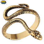 Gothic Snake Ring Stainless Steel Unisex