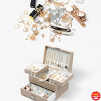 Large 3 Layer Jewelry Organizer Box Case