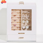 Elegant Velvet Lined Jewelry Organizer Box
