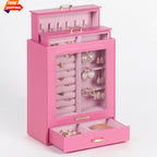 Elegant Velvet Lined Jewelry Organizer Box