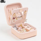 Travel Jewelry Organizer Box with Mirror