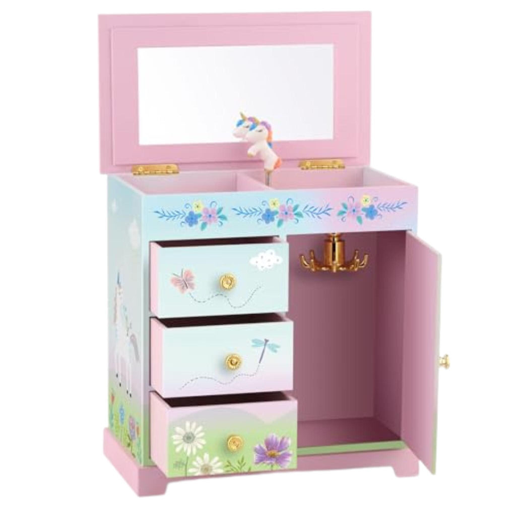 Ballerina Musical Jewelry Box Pink Girls Gift