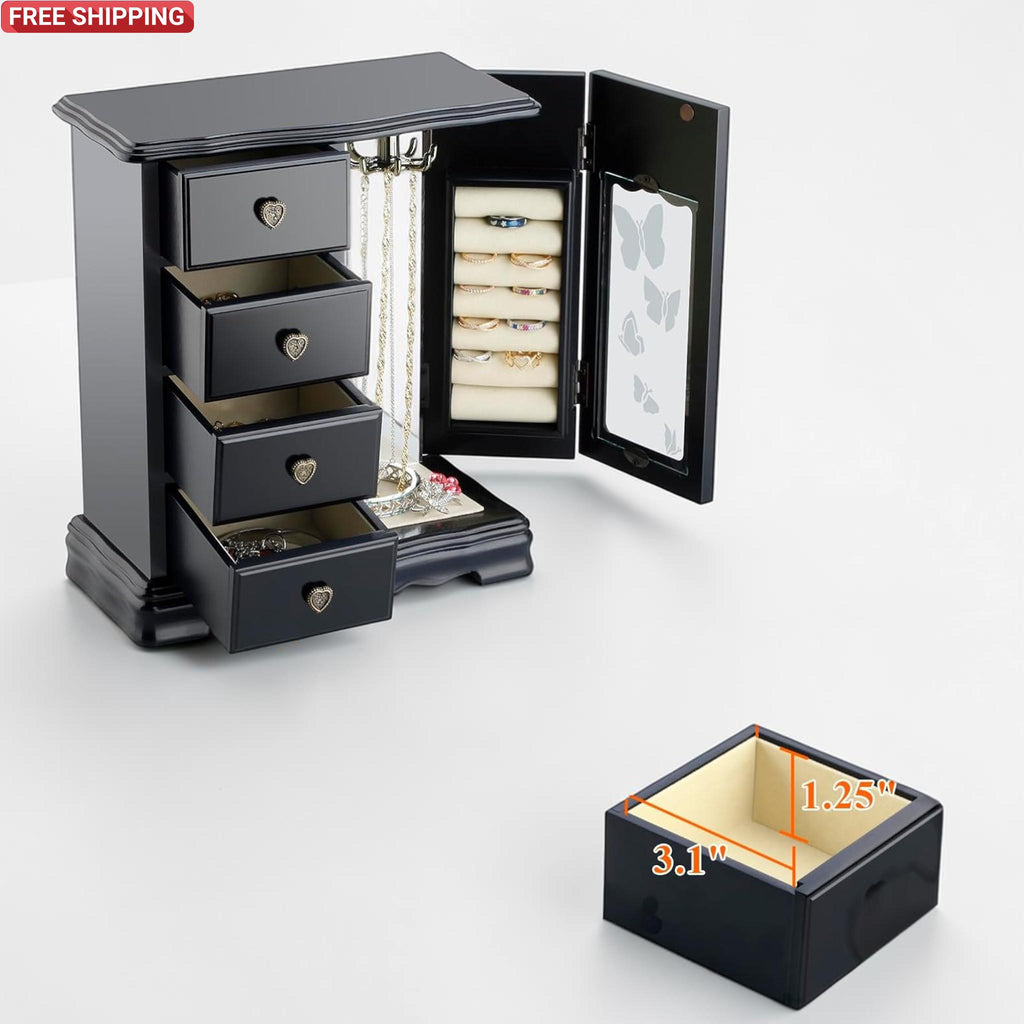 Luxury Wooden Jewelry Box Organizer