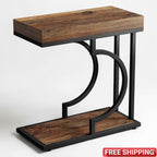 Modern Narrow C End Table Shelf