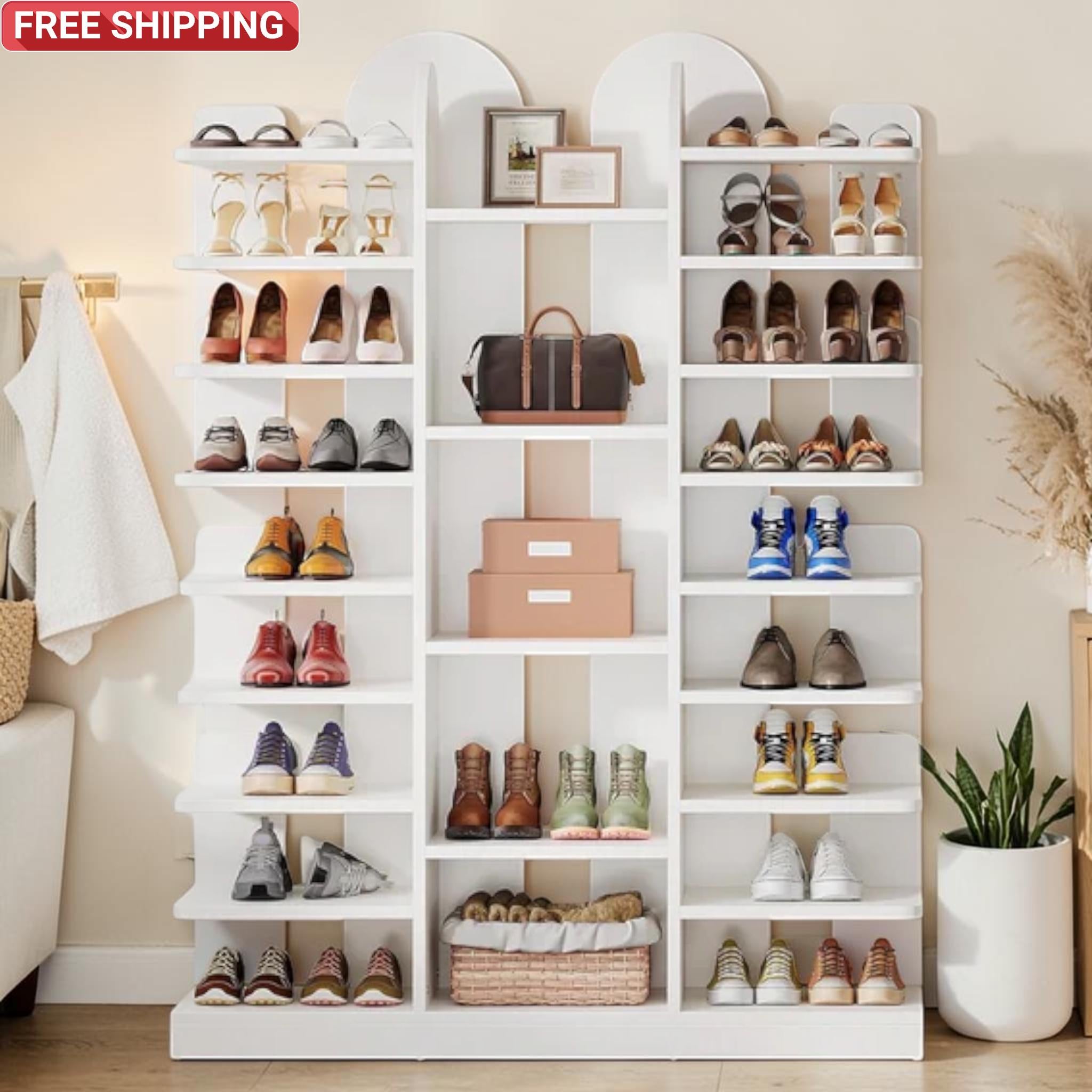 13-Tier Shoe Rack Cactus Organizer