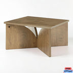 Square Farmhouse Coffee Table Living Room